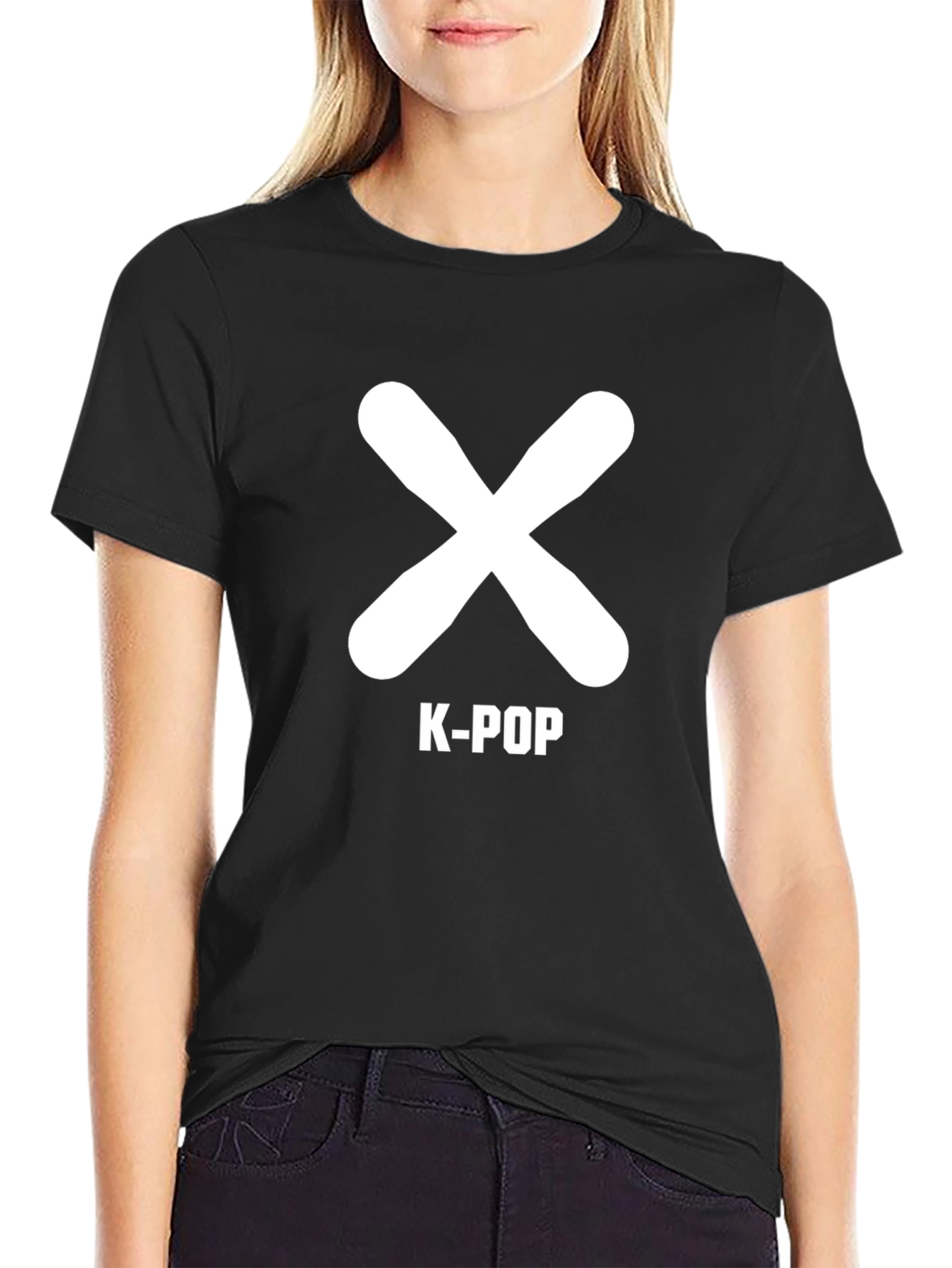 K-Pop X T-Shirt - Black