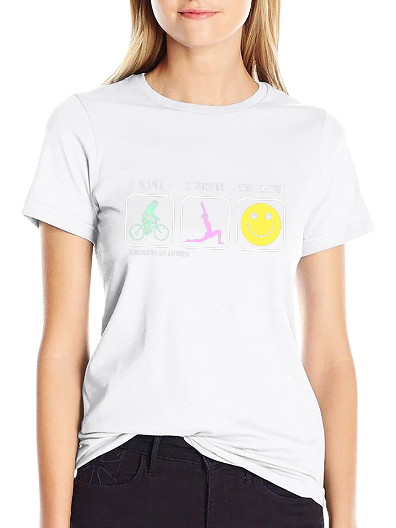 Biking Stretching Positive T-Shirt