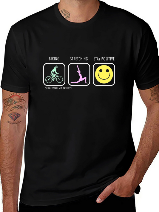 Biking Stretching Positive T-Shirt