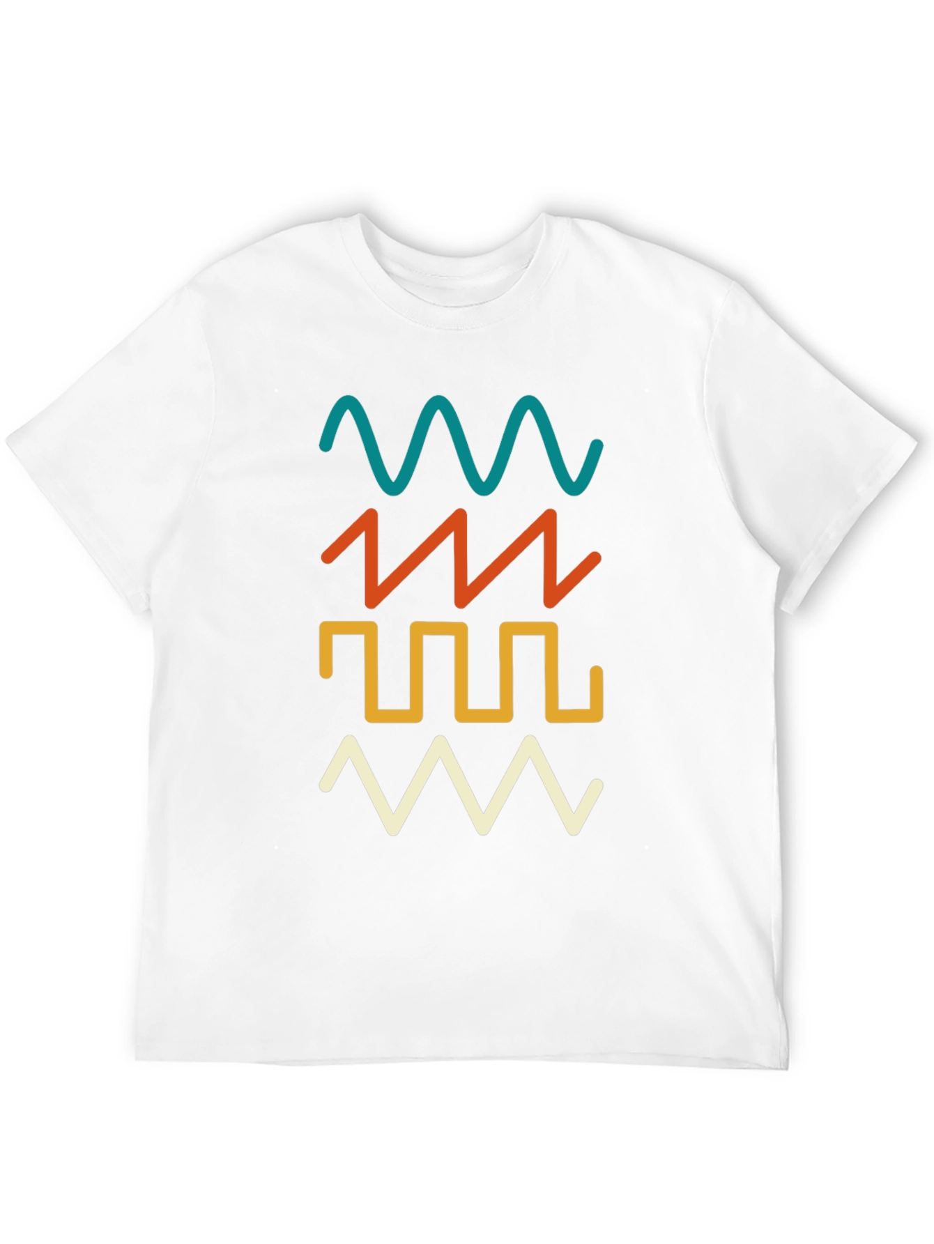 Retro Waveform Graphic Tee - Black