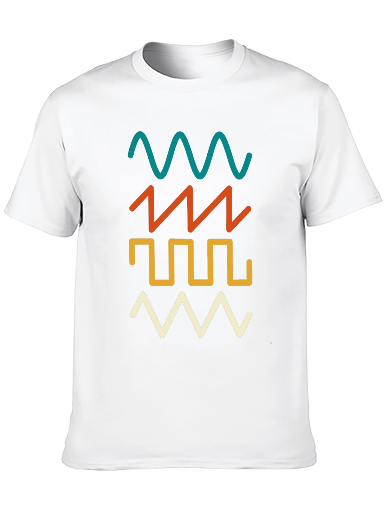 Retro Waveform Graphic Tee - Black