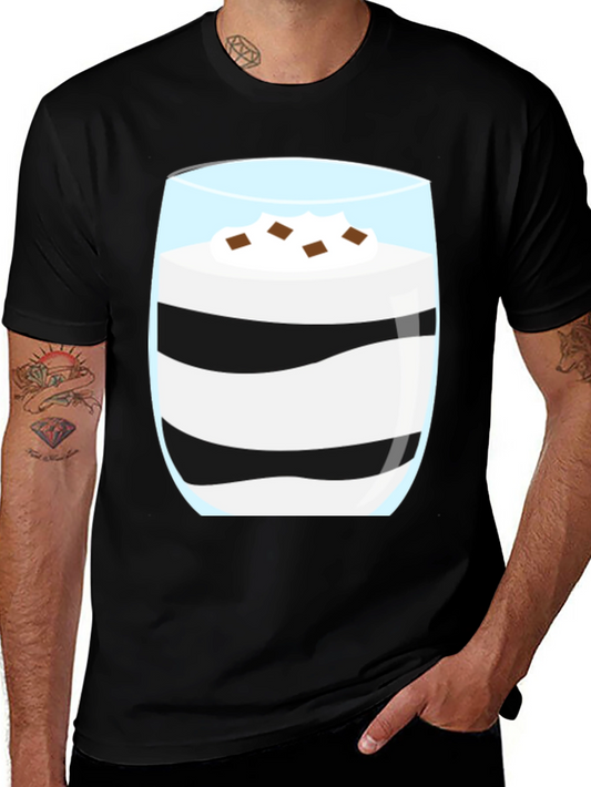 Dessert Glass T-Shirt Novelty Graphic Tee