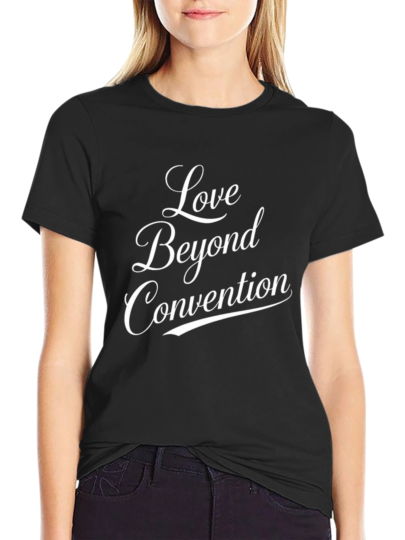 Love Beyond Convention Black T-Shirt
