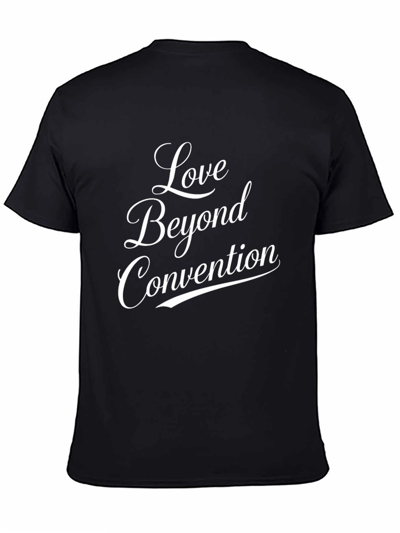 Love Beyond Convention Black T-Shirt