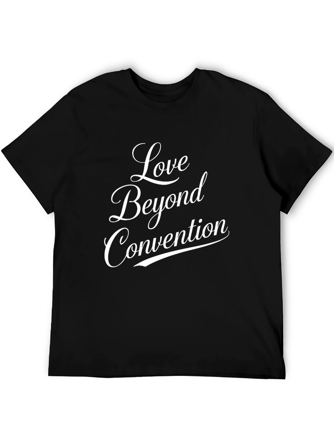 Love Beyond Convention Black T-Shirt