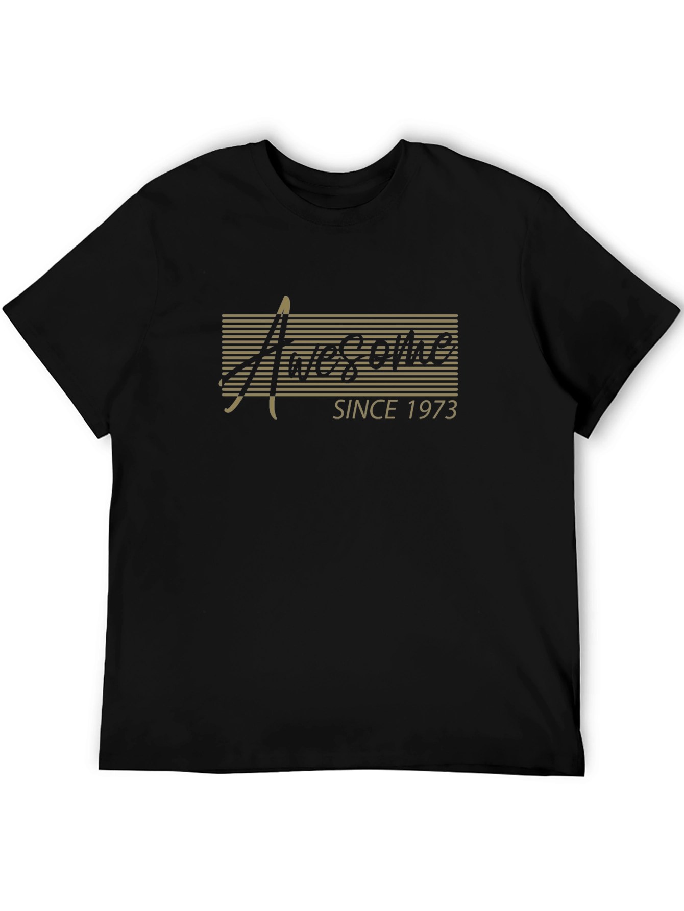 Awesome Since 1973 Black Graphic Tee