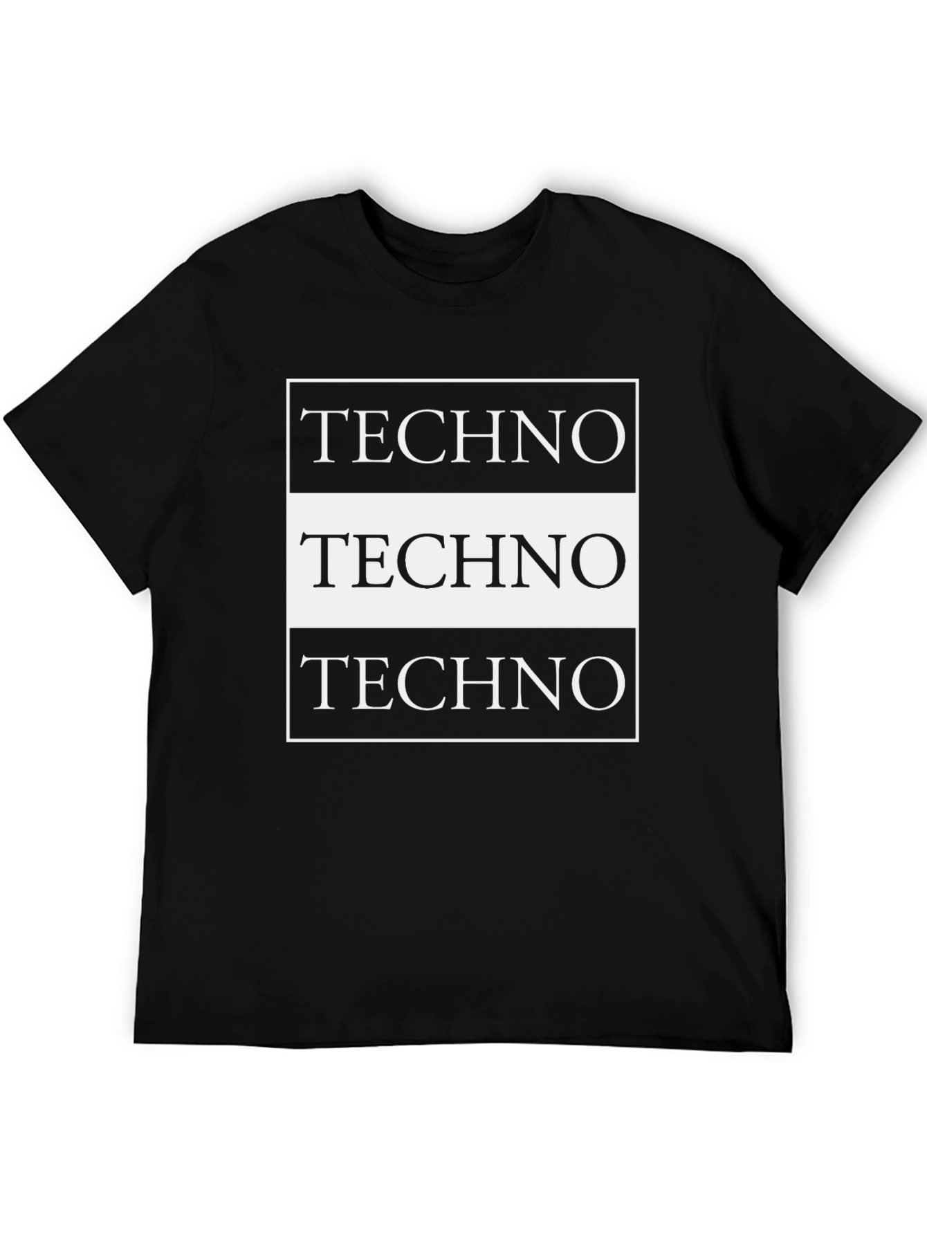 Techno T-Shirt - Black Graphic Tee