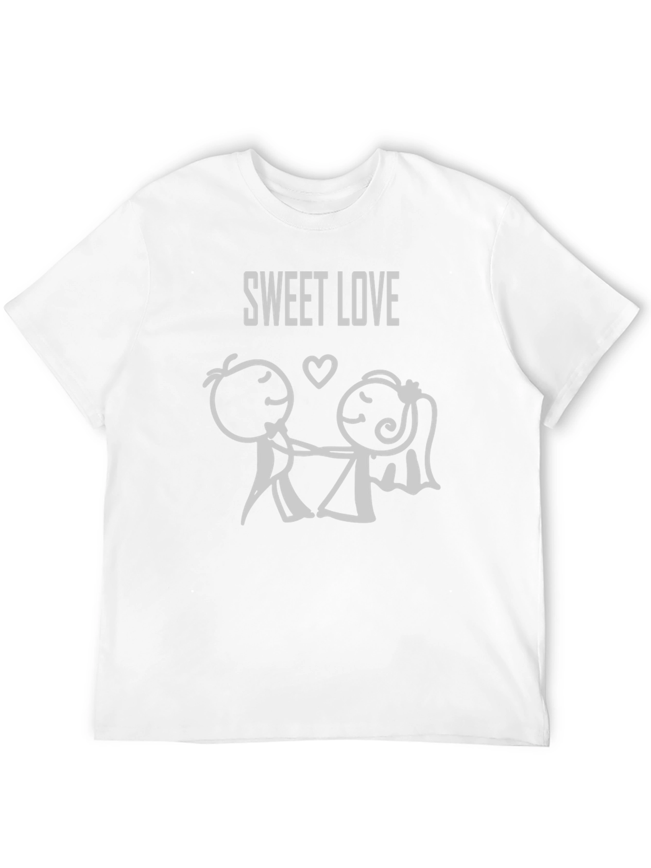 Sweet Love Graphic Tee - Black Cotton Blend