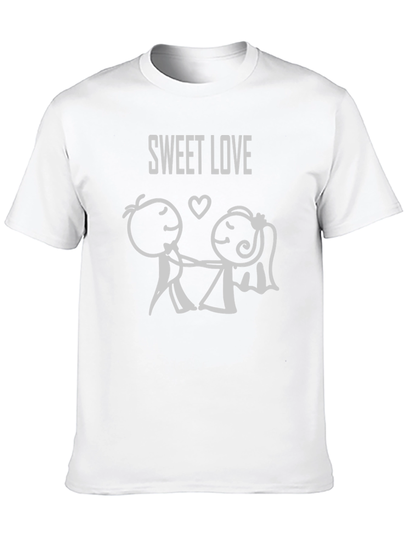 Sweet Love Graphic Tee - Black Cotton Blend