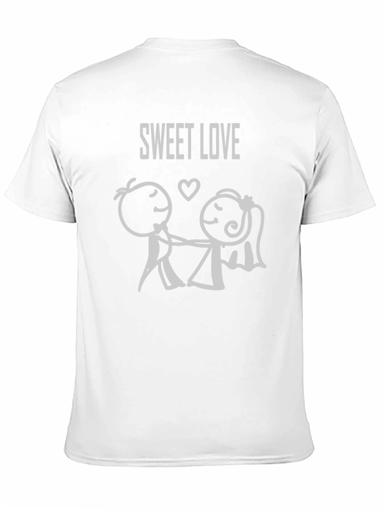 Sweet Love Graphic Tee - Black Cotton Blend