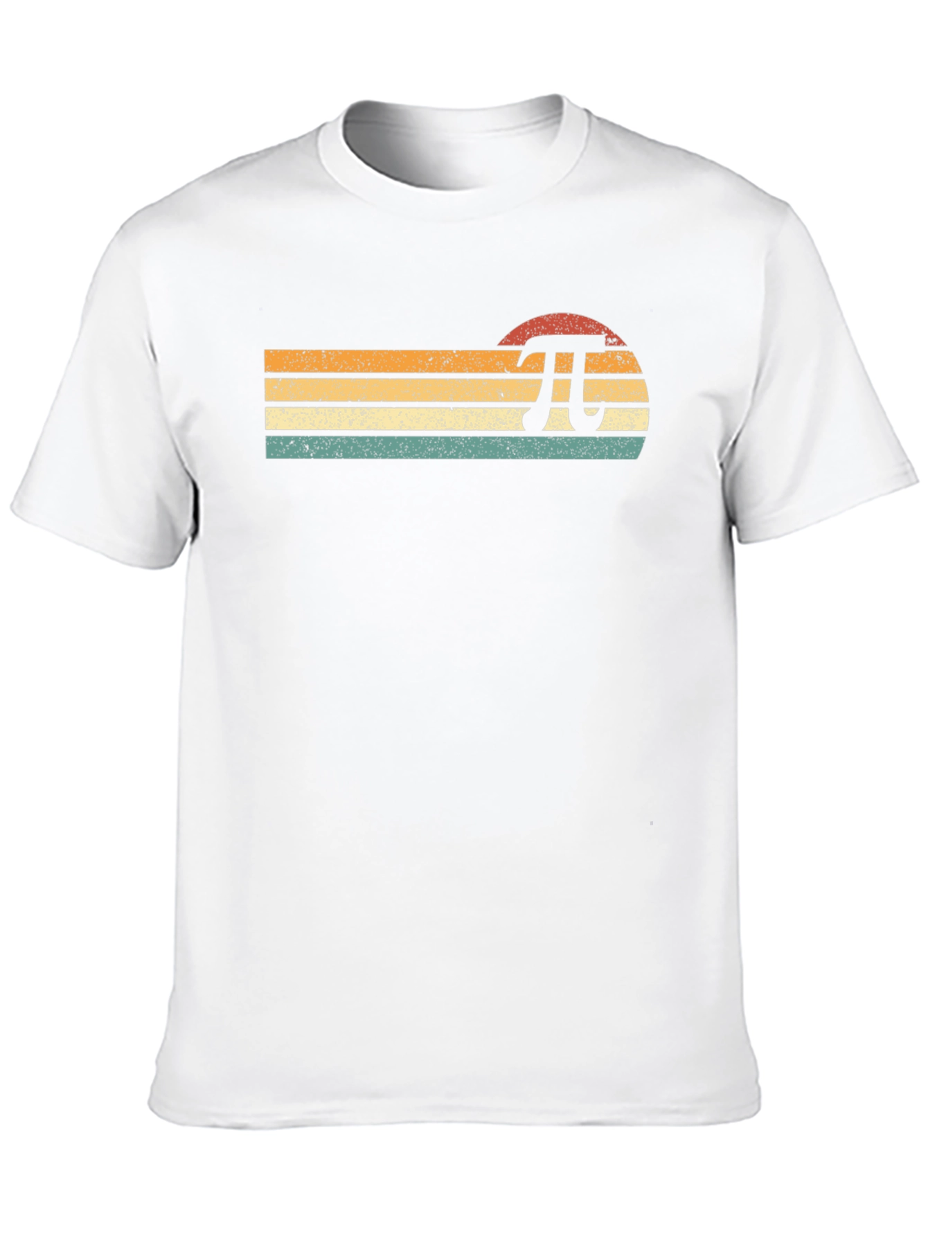 Retro Pi Symbol Graphic T-Shirt