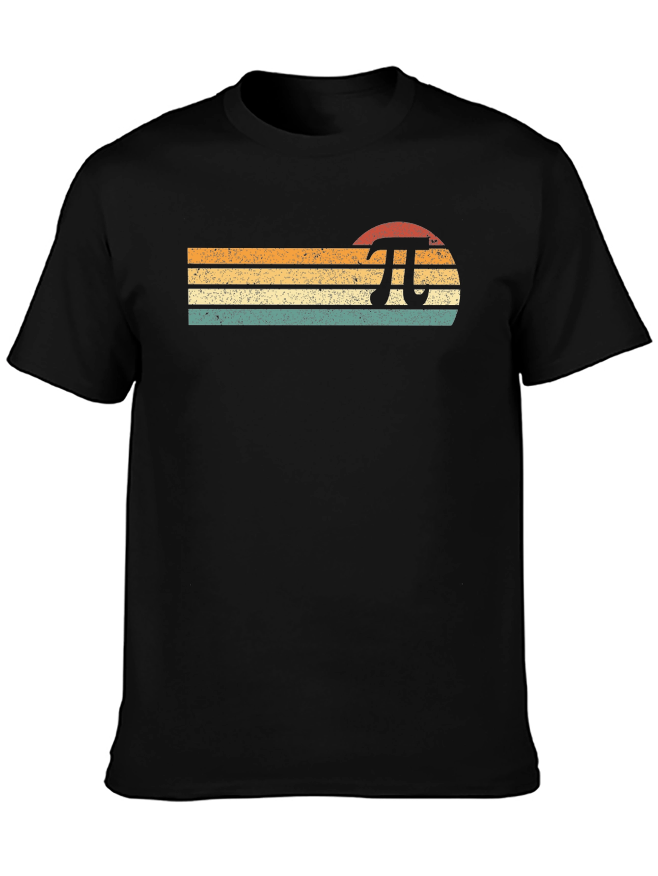 Retro Pi Symbol Graphic T-Shirt