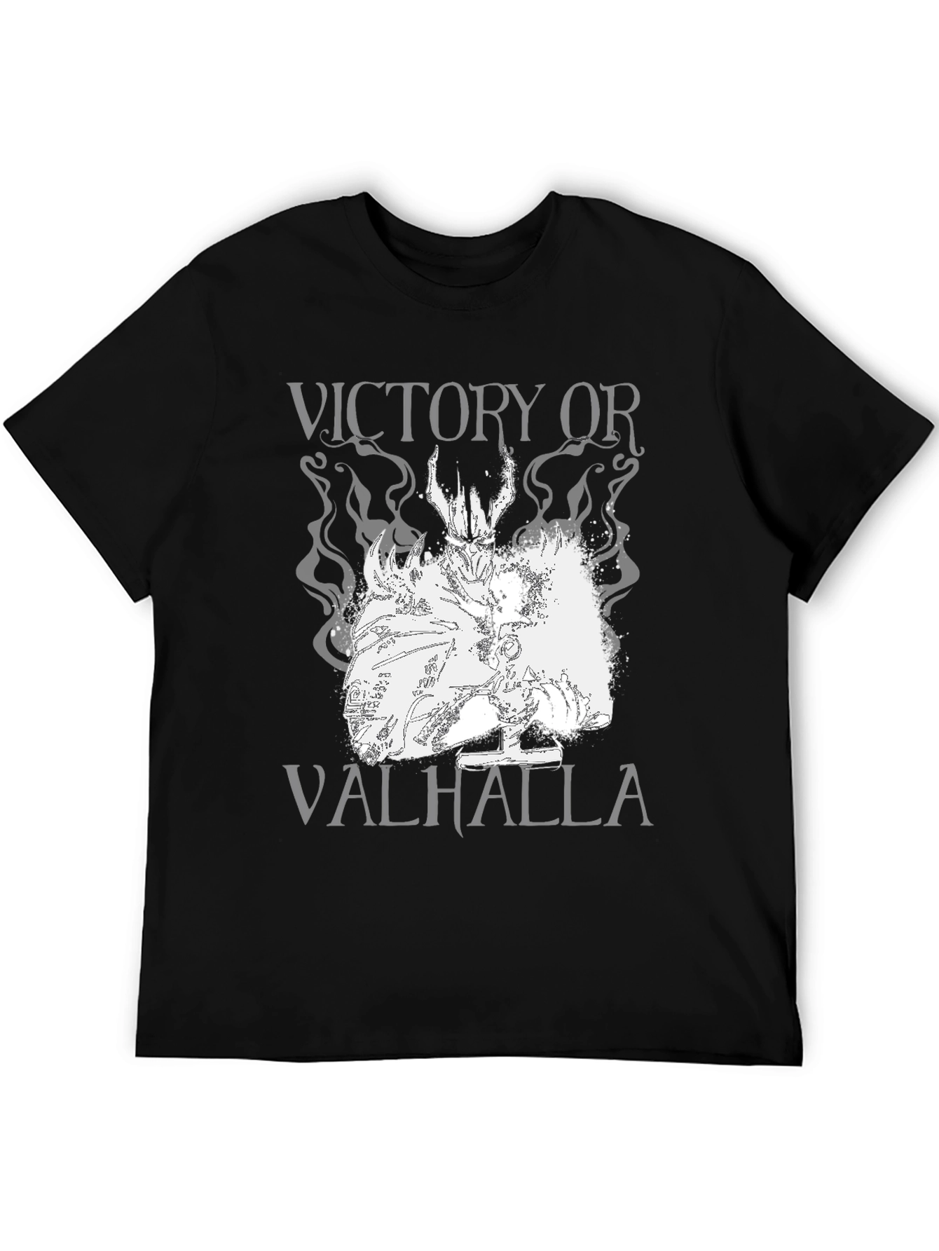 Victory or Valhalla Graphic Tee - Black