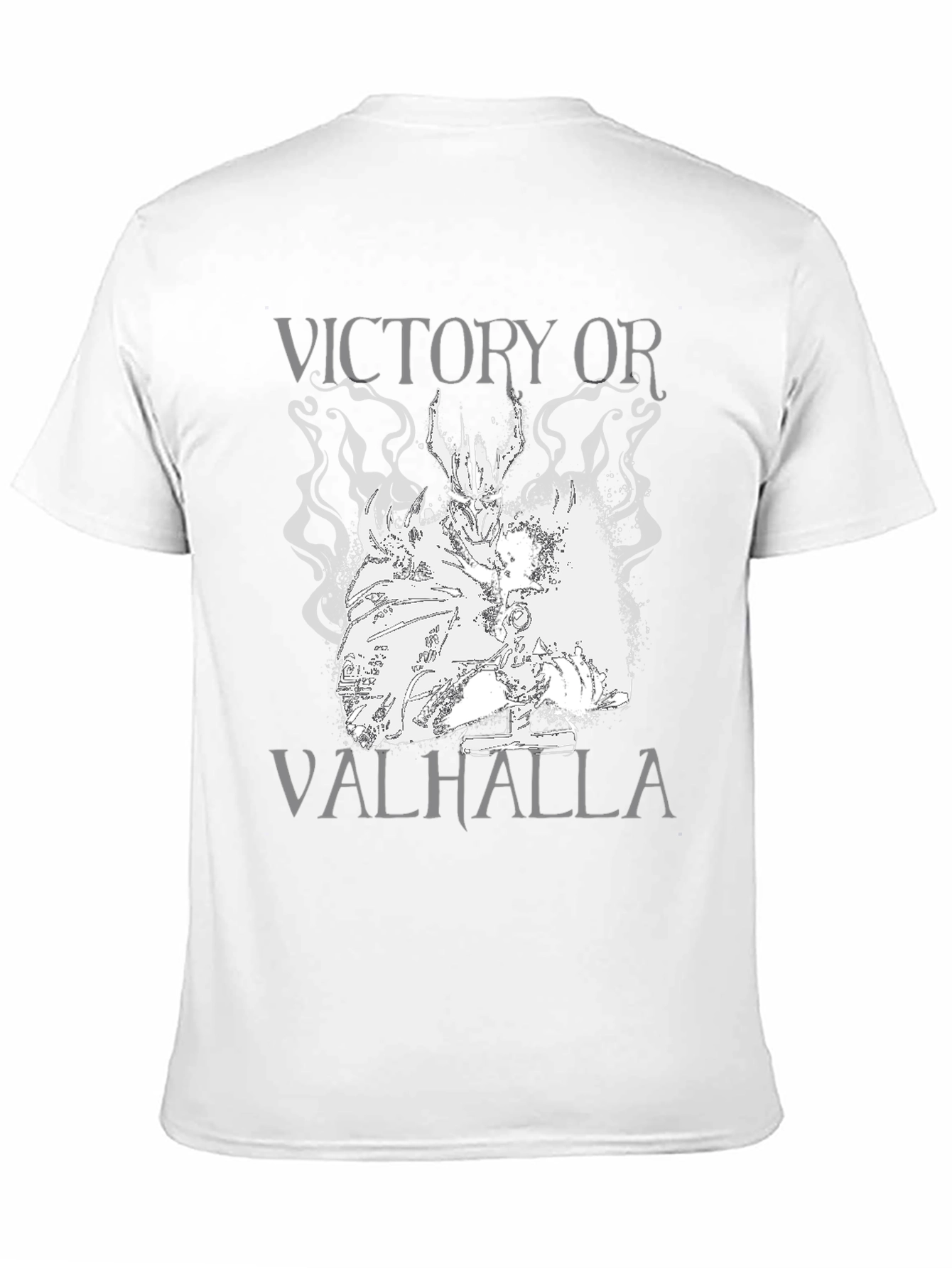 Victory or Valhalla Graphic Tee - Black