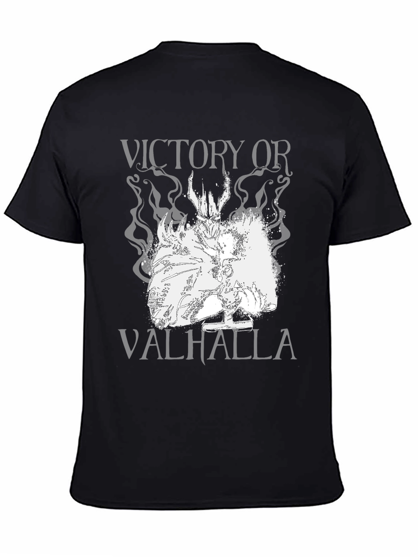 Victory or Valhalla Graphic Tee - Black