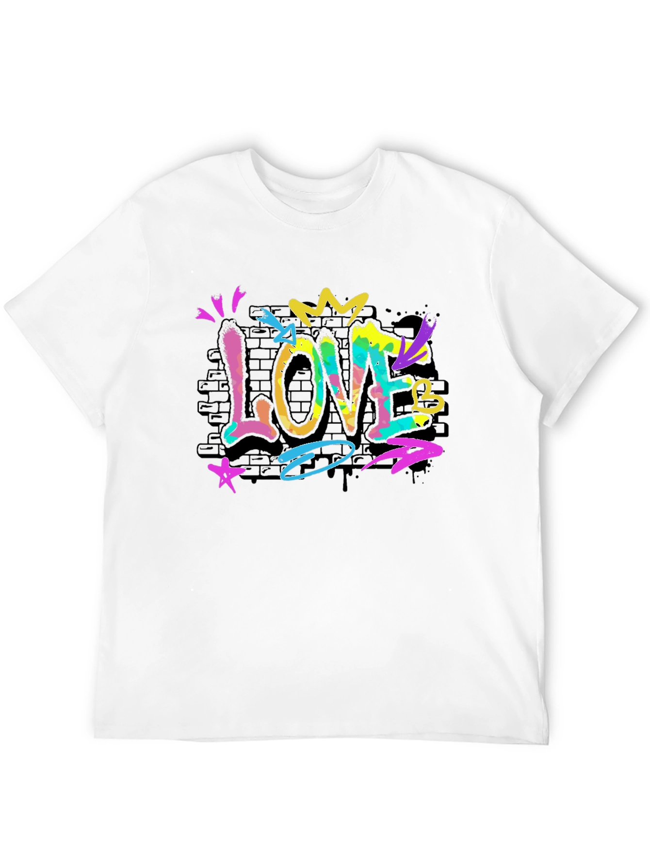 Graffiti Love Tee - Artistic Streetwear