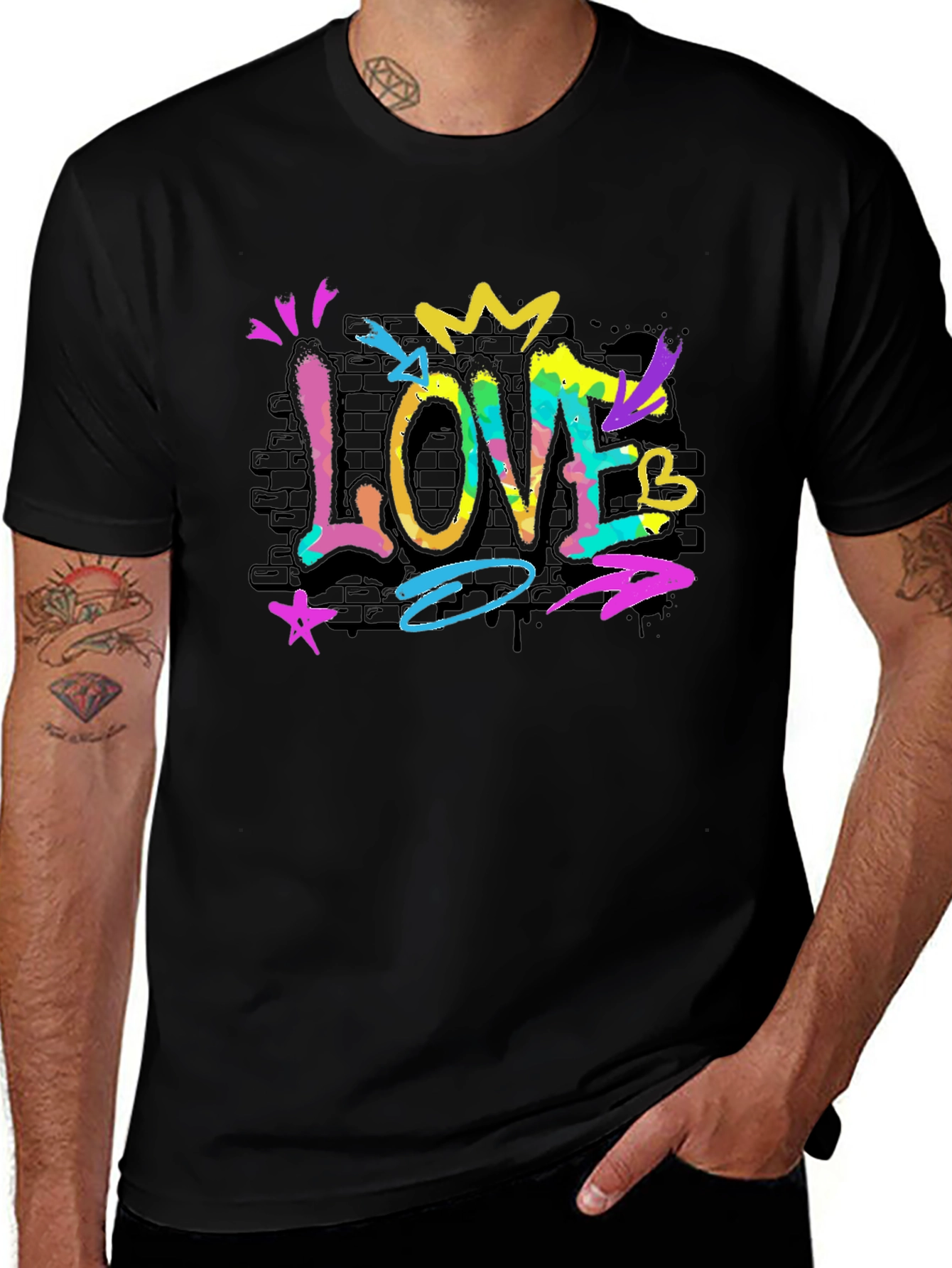 Graffiti Love Tee - Artistic Streetwear