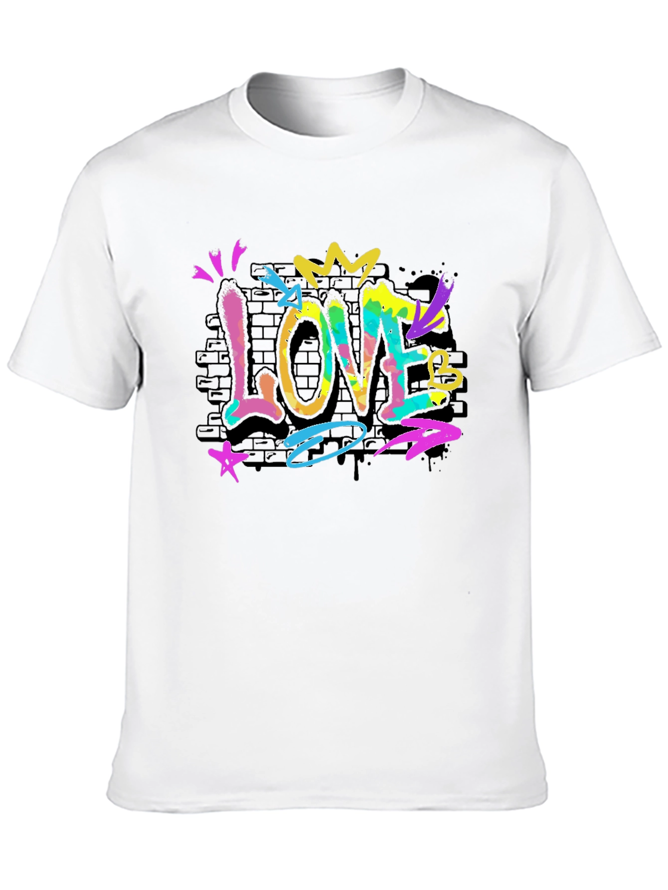 Graffiti Love Tee - Artistic Streetwear