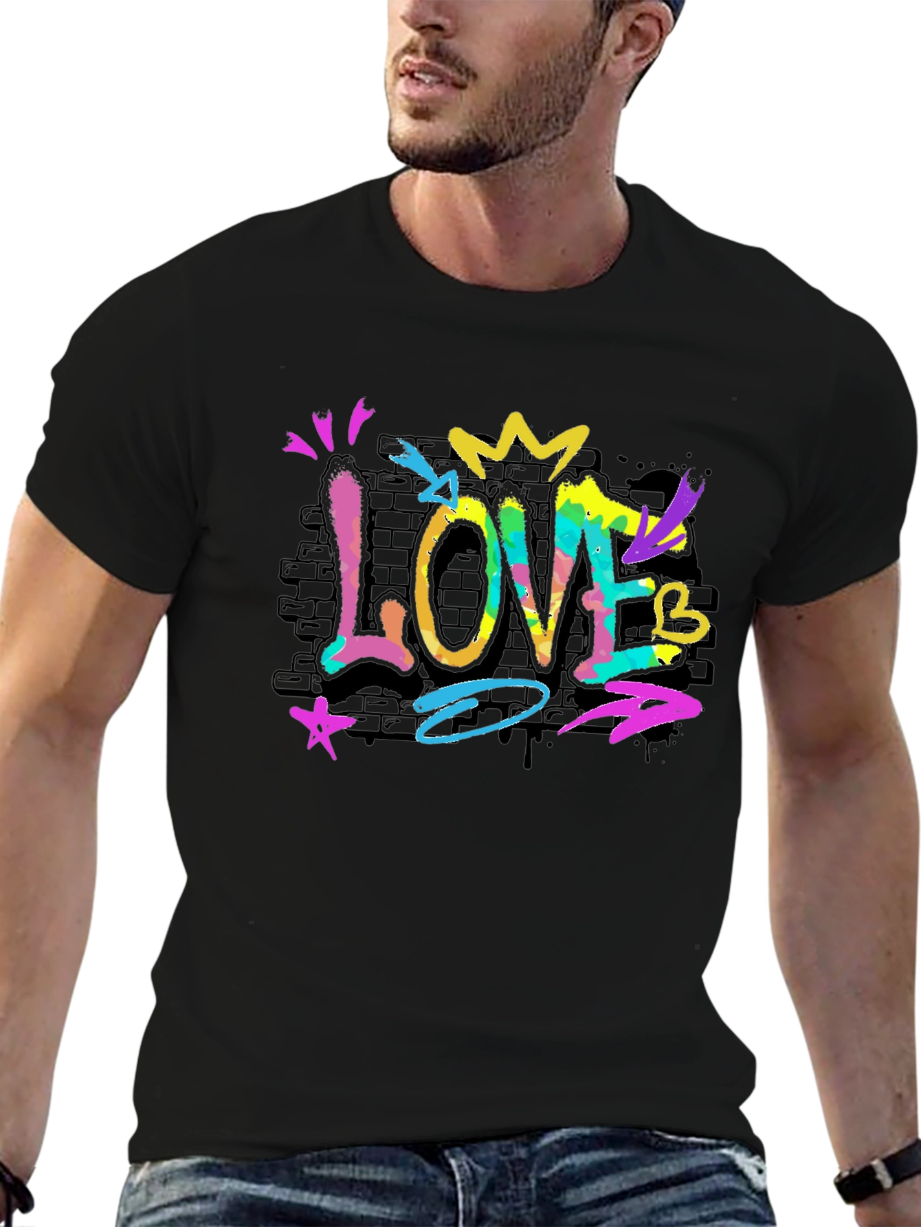 Graffiti Love Tee - Artistic Streetwear