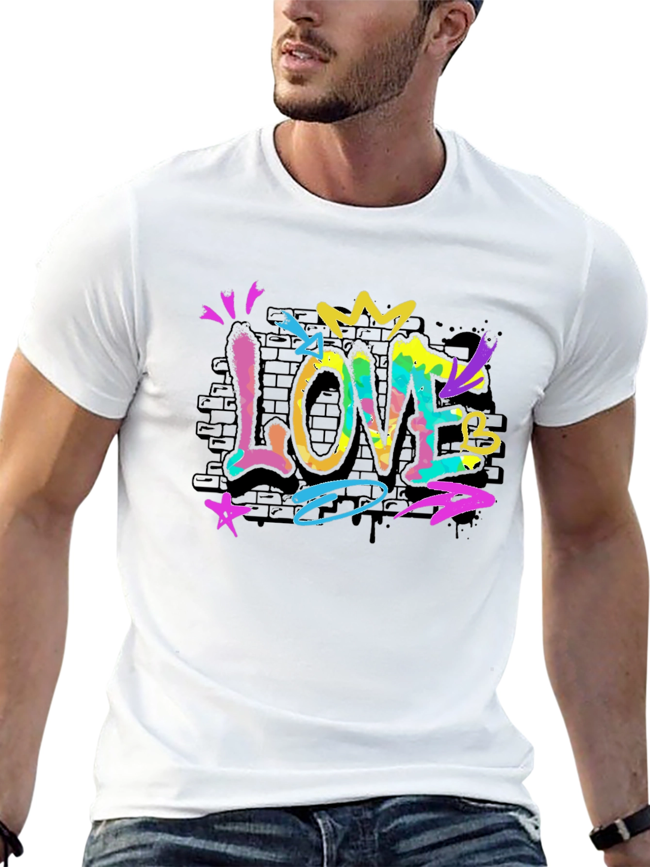 Graffiti Love Tee - Artistic Streetwear