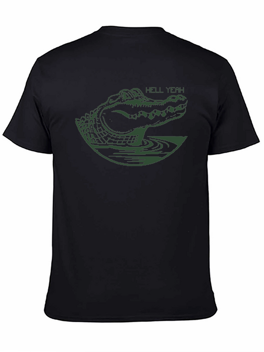 Gator Graphic Tee - Hell Yeah Alligator T-Shirt