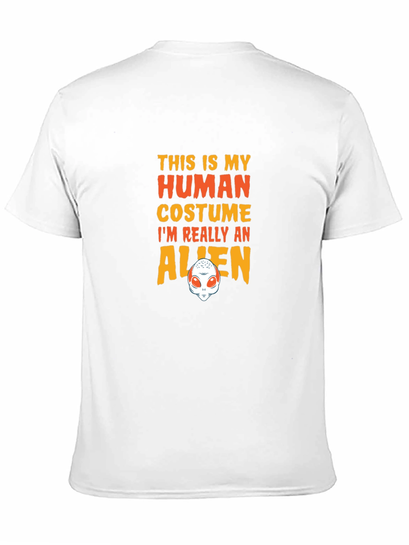 Alien Costume Graphic Tee - Funny Halloween T-Shirt