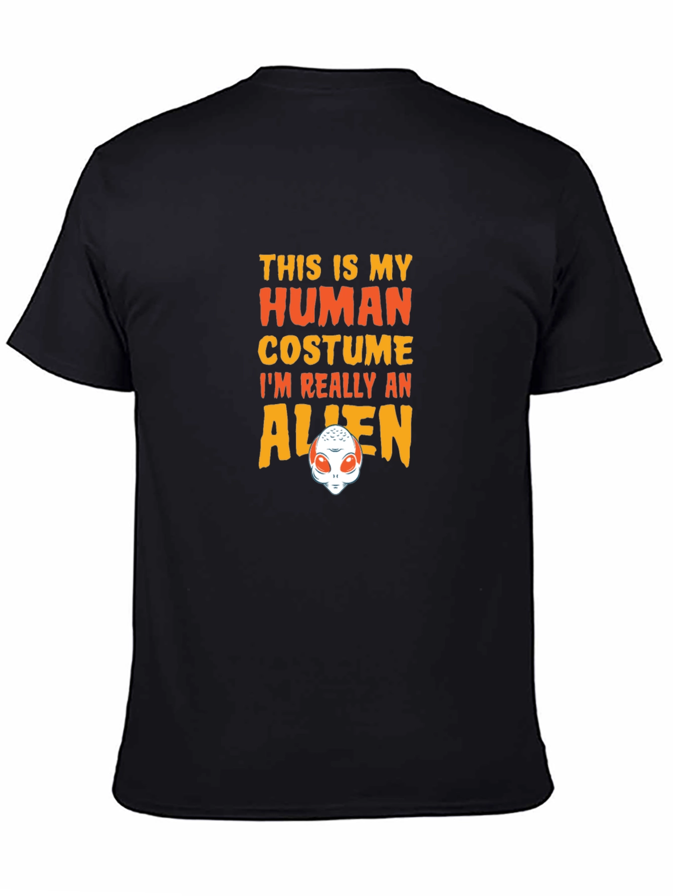 Alien Costume Graphic Tee - Funny Halloween T-Shirt