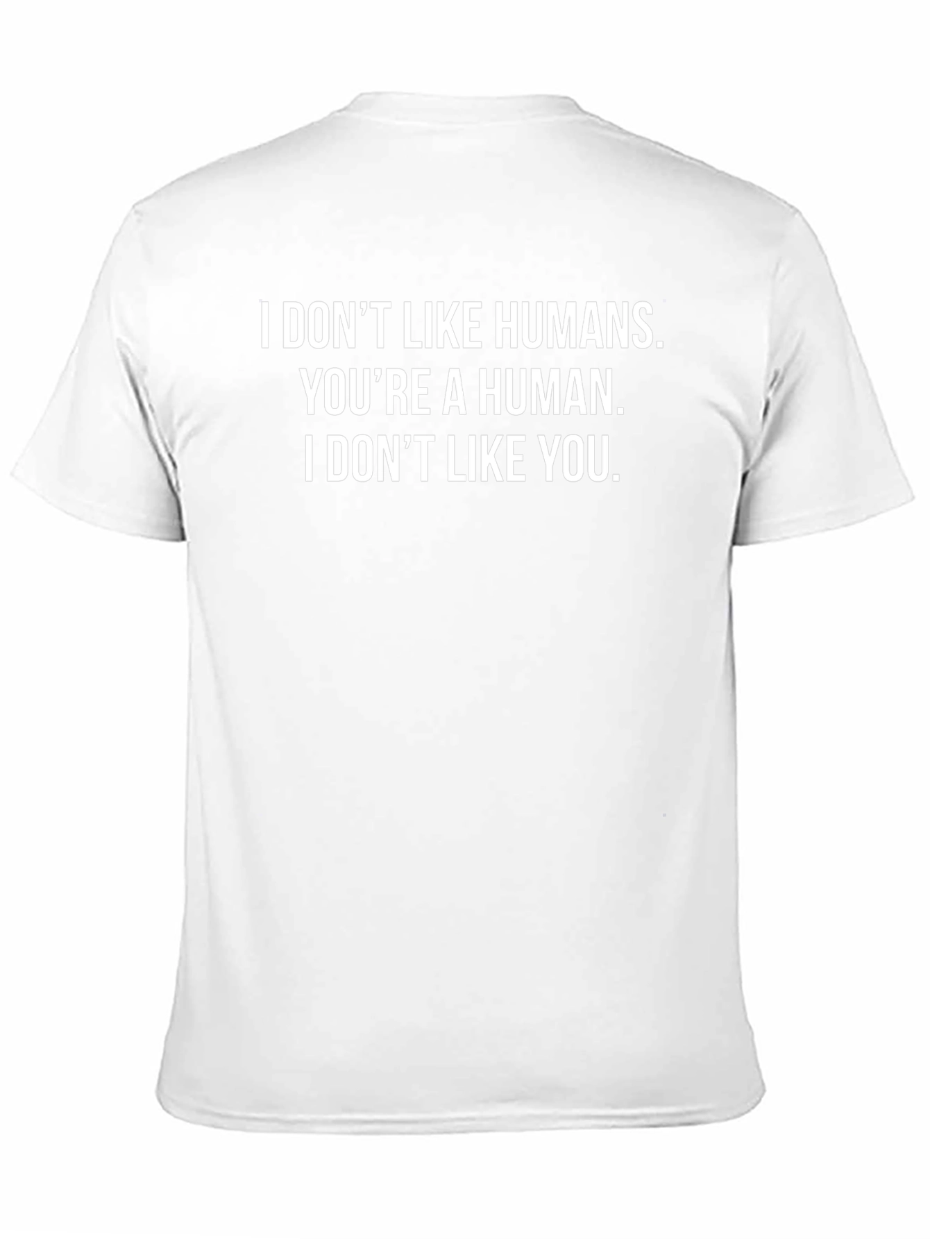 Funny I Dont Like Humans Graphic Tee