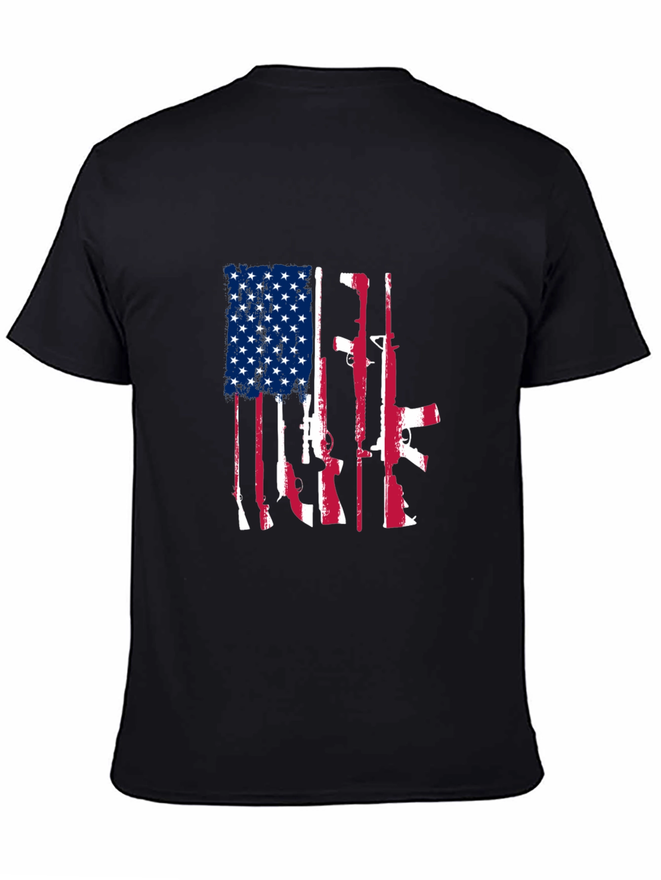 American Flag Gun Graphic Tee