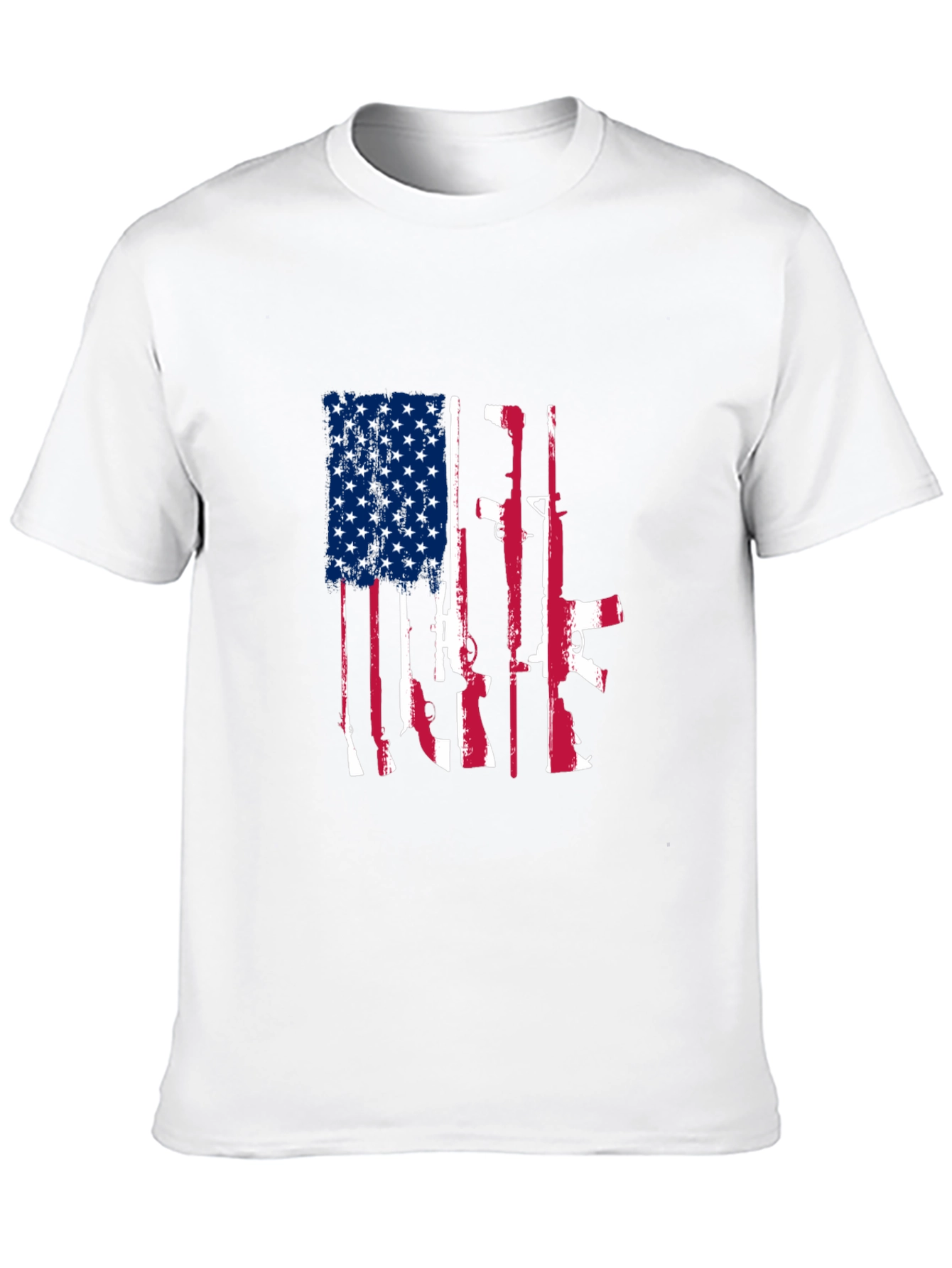 American Flag Gun Graphic Tee