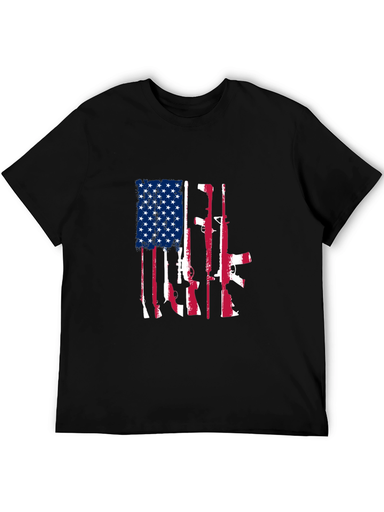American Flag Gun Graphic Tee
