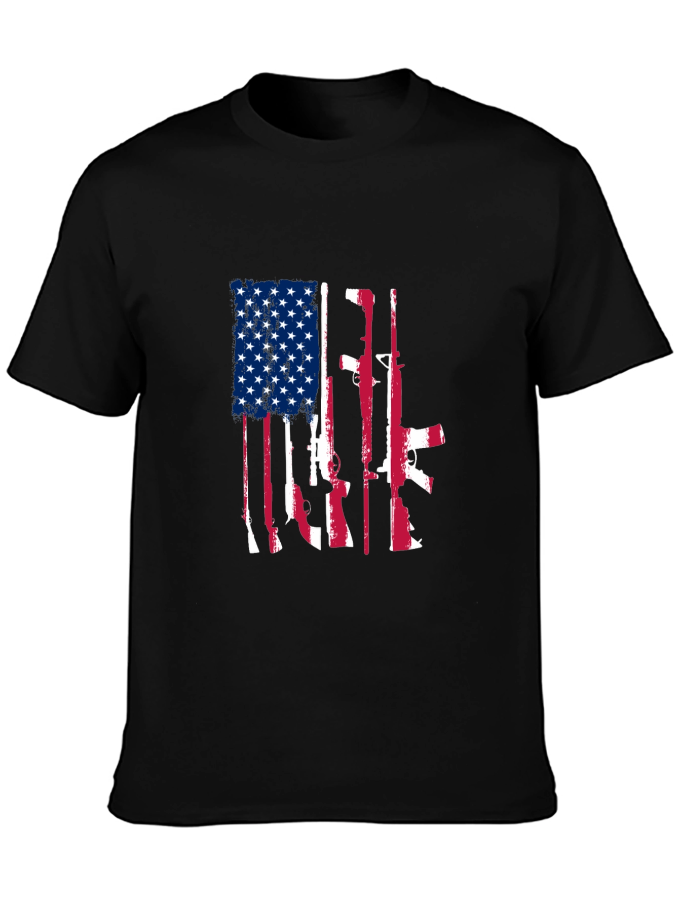 American Flag Gun Graphic Tee