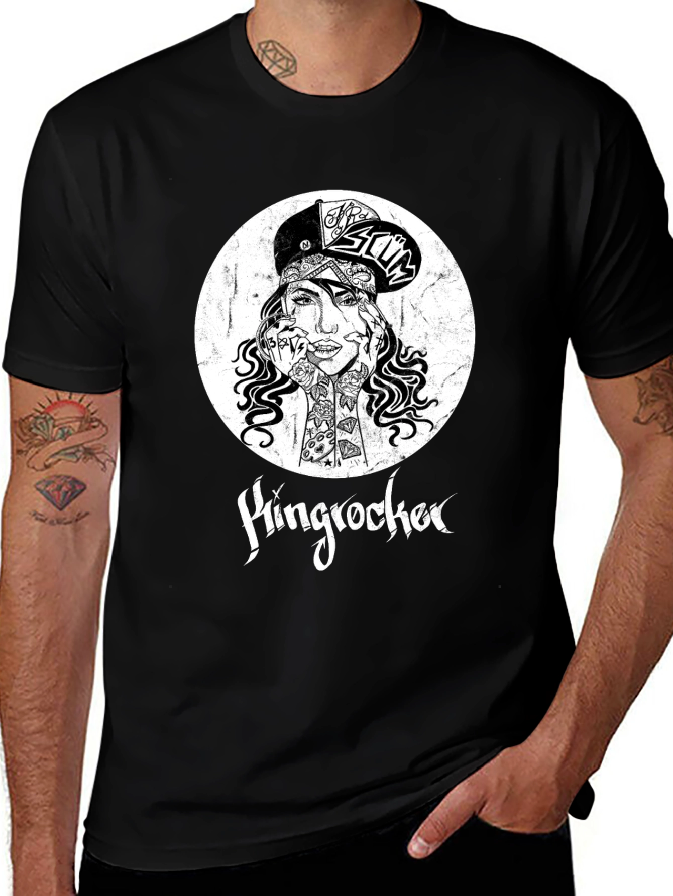 Hingrocker T-Shirt - Black Graphic Tee