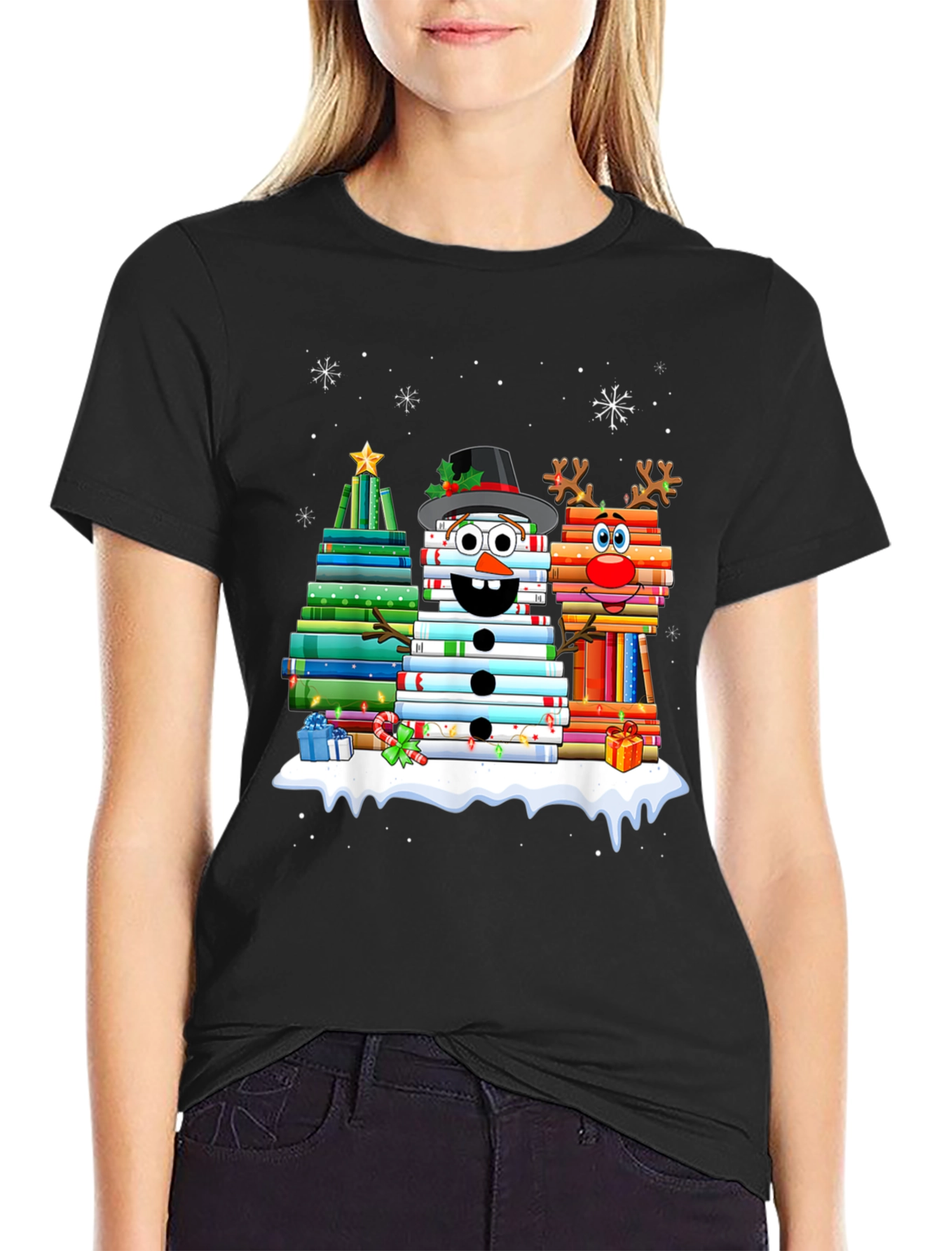 Book Christmas T-Shirt