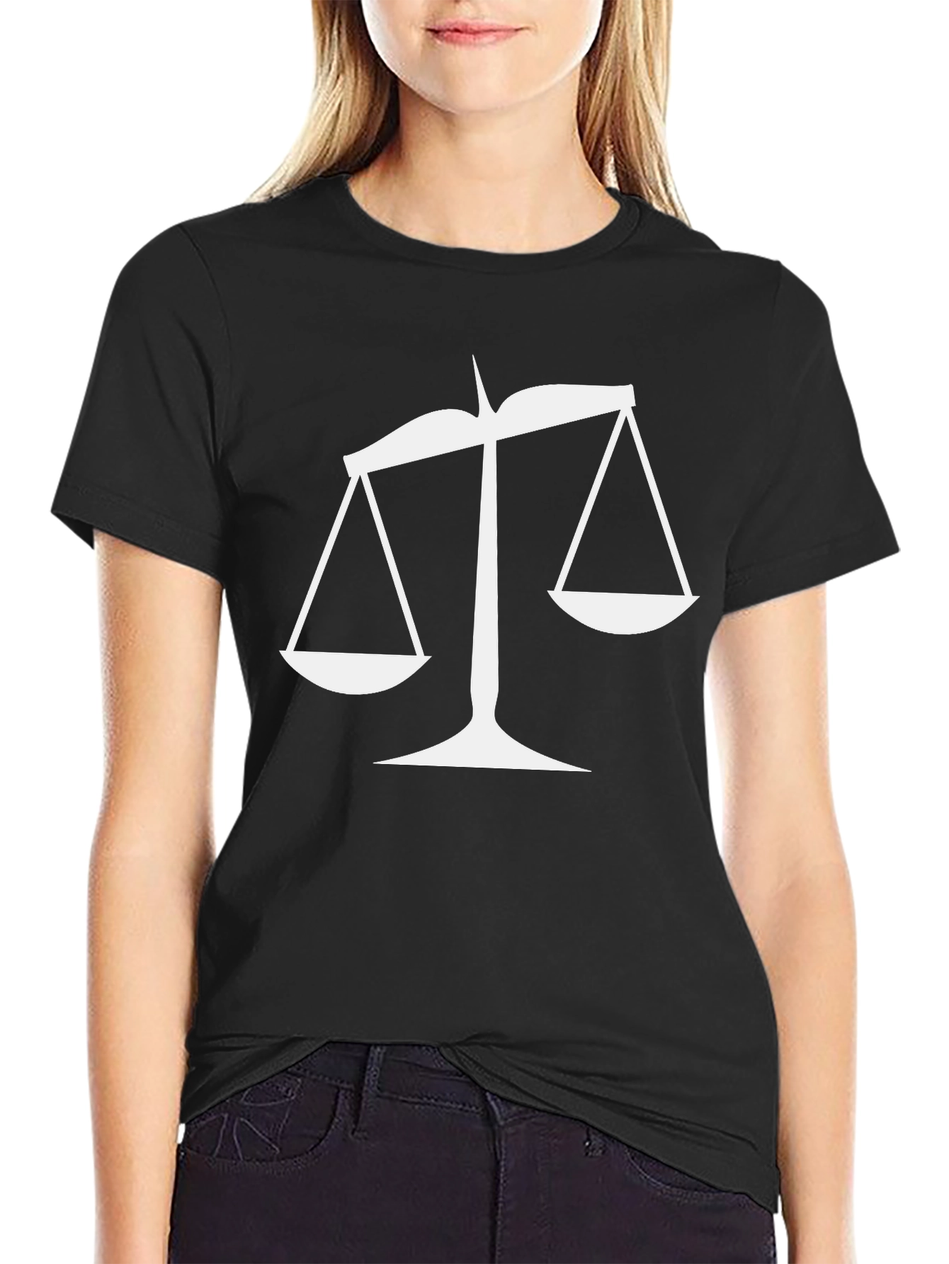 Scales of Justice Graphic Tee - Classic Black T-Shirt