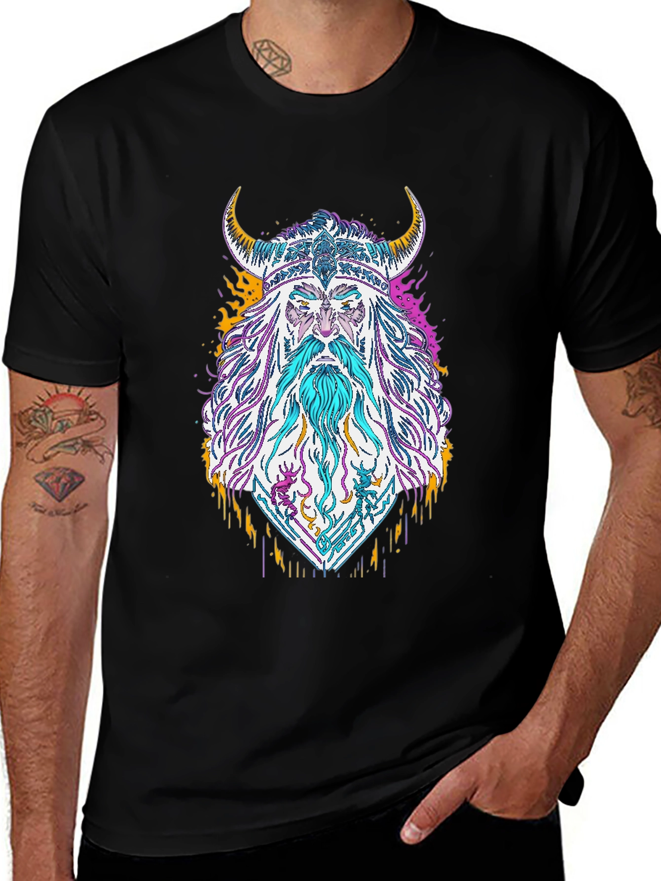 Viking Graphic Print T-Shirt