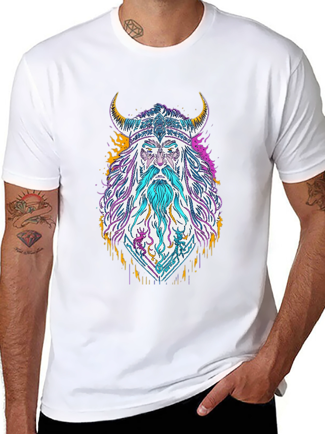 Viking Graphic Print T-Shirt