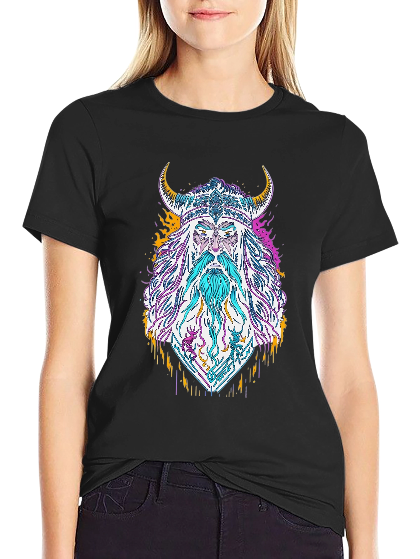 Viking Graphic Print T-Shirt