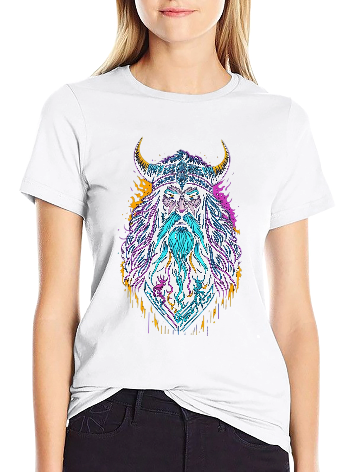 Viking Graphic Print T-Shirt