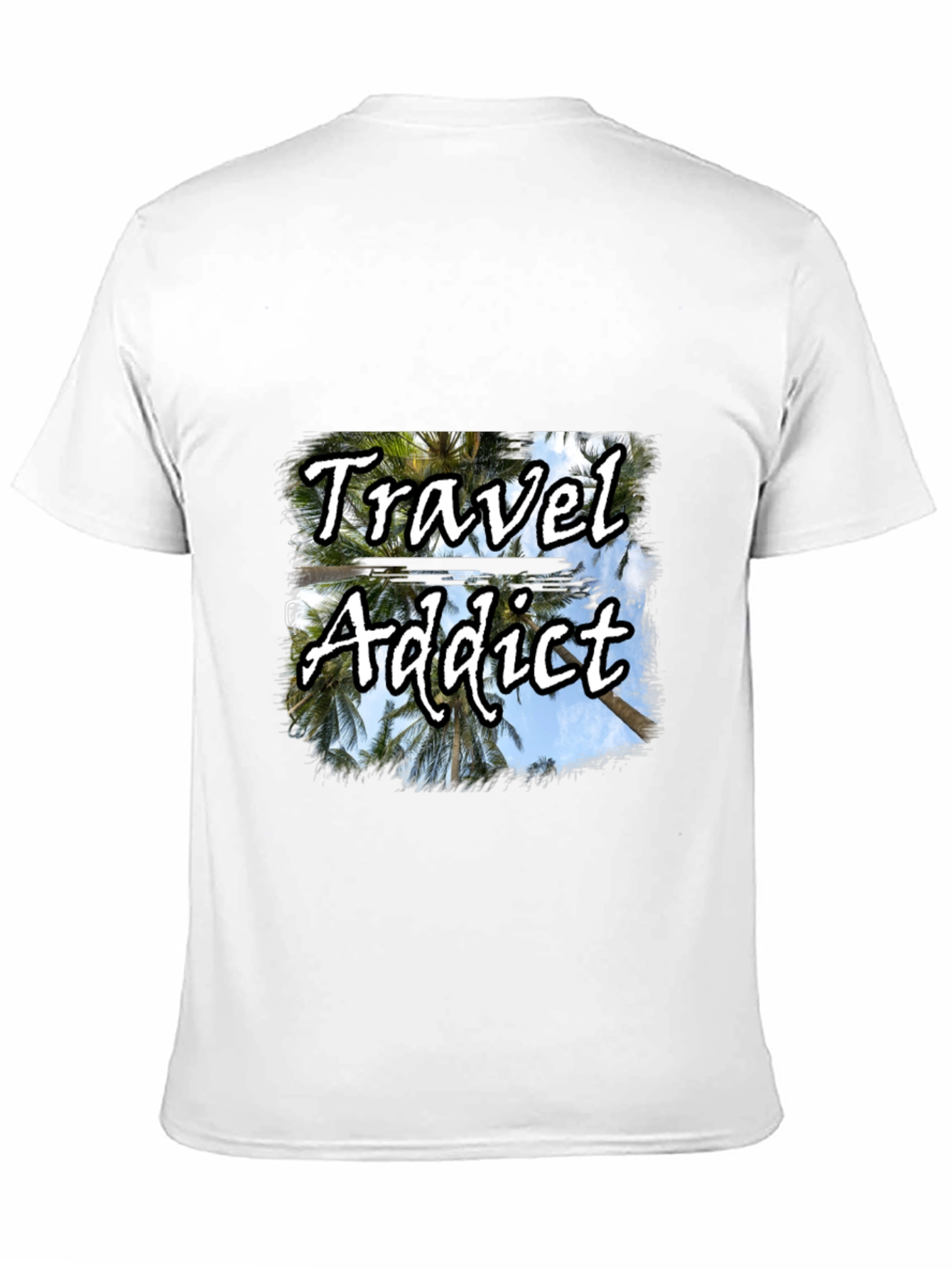 Travel Addict Black T-Shirt