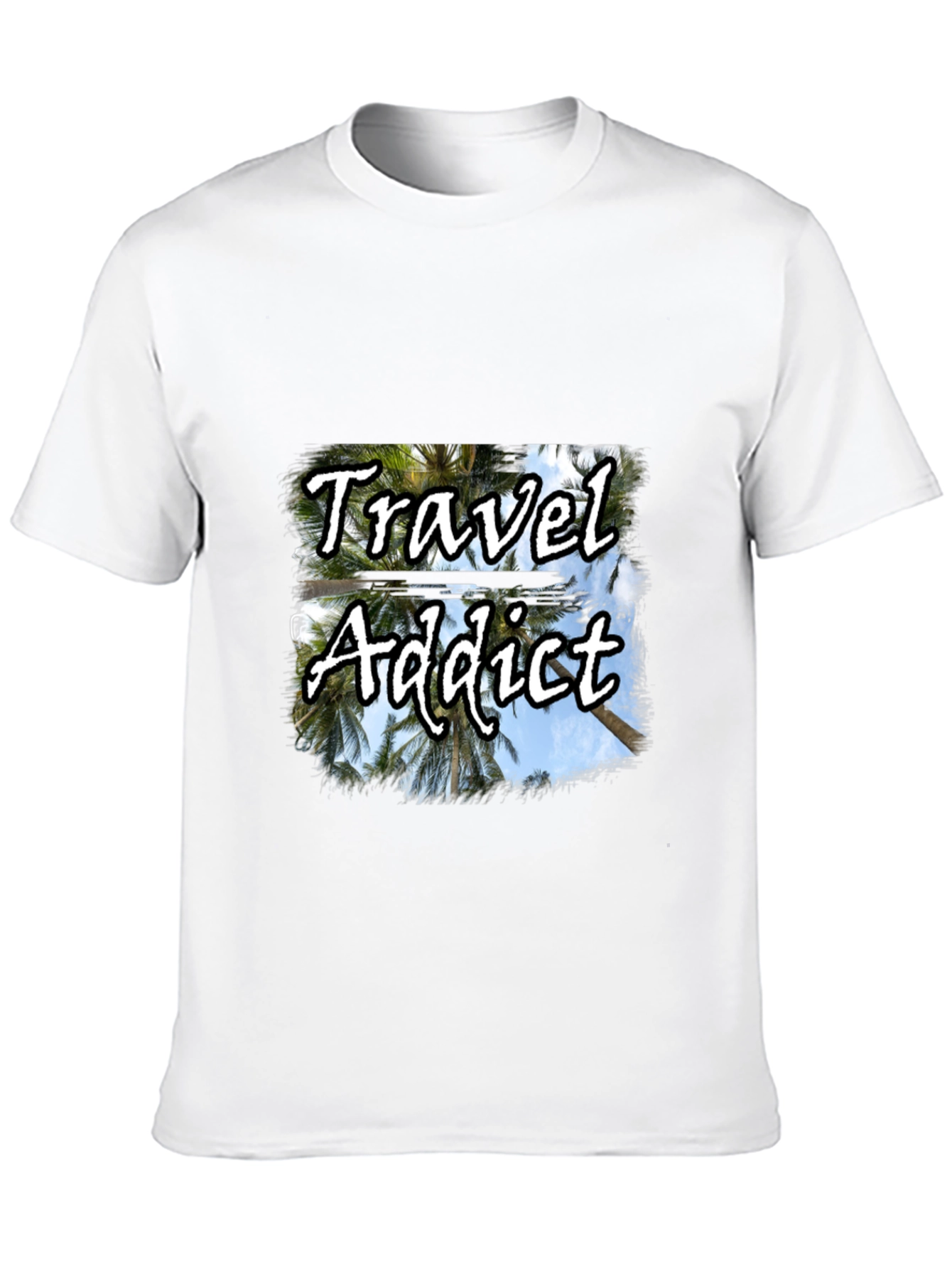 Travel Addict Black T-Shirt