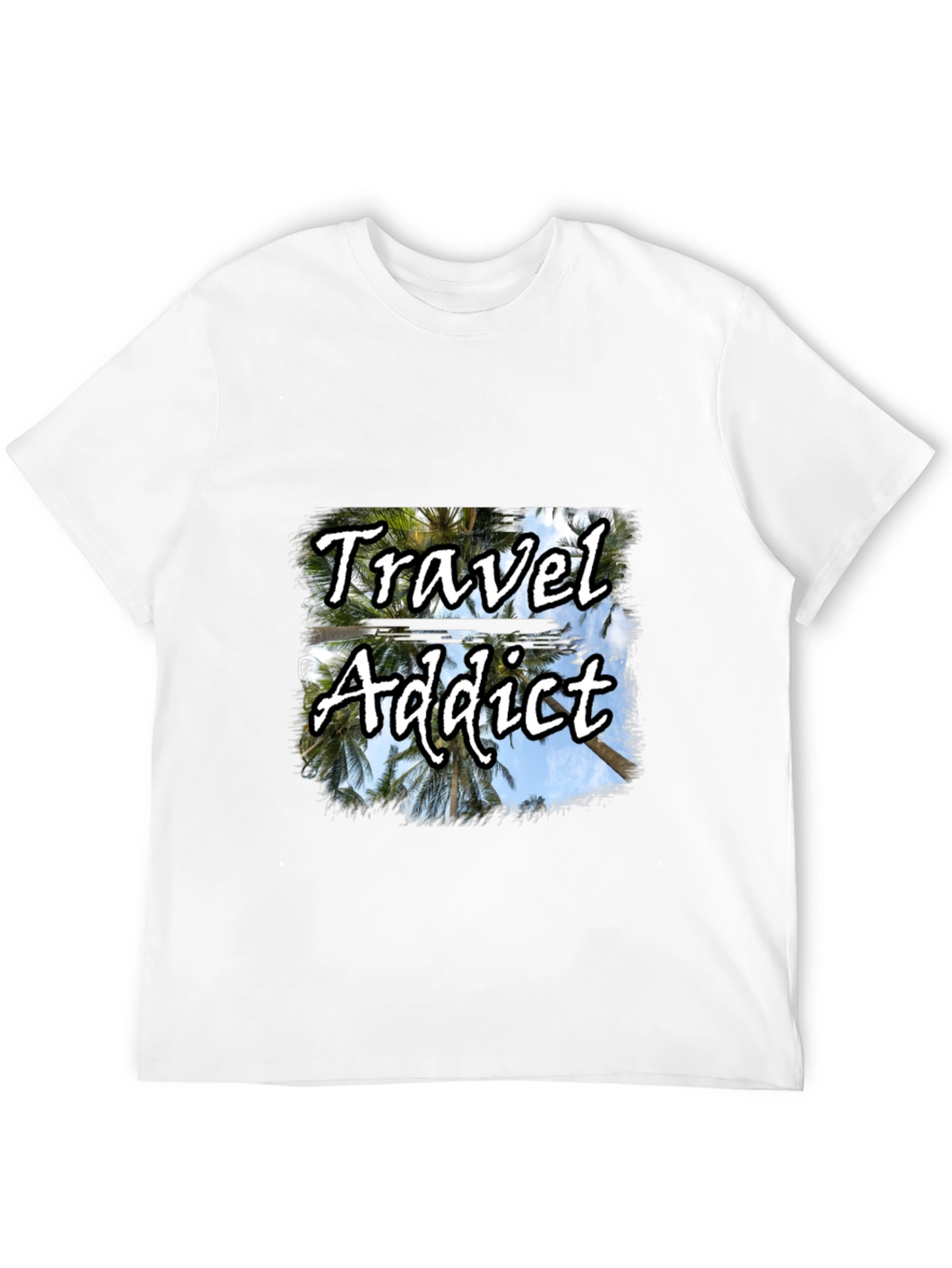 Travel Addict Black T-Shirt