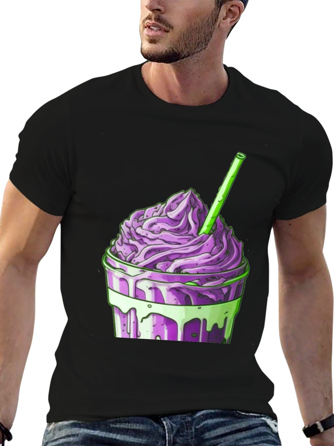Purple Smoothie Graphic T-Shirt
