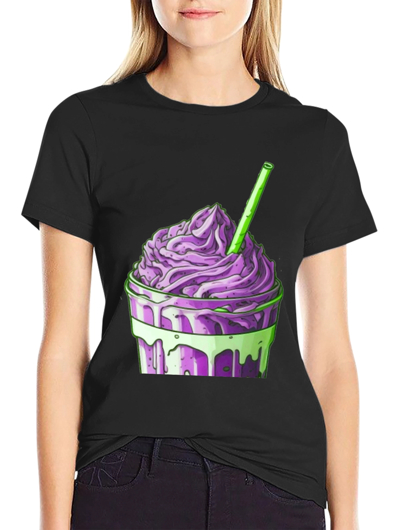 Purple Smoothie Graphic T-Shirt