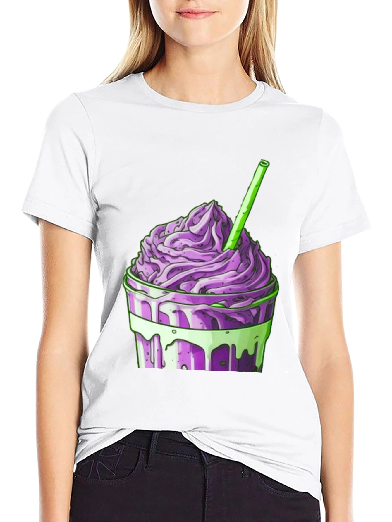 Purple Smoothie Graphic T-Shirt