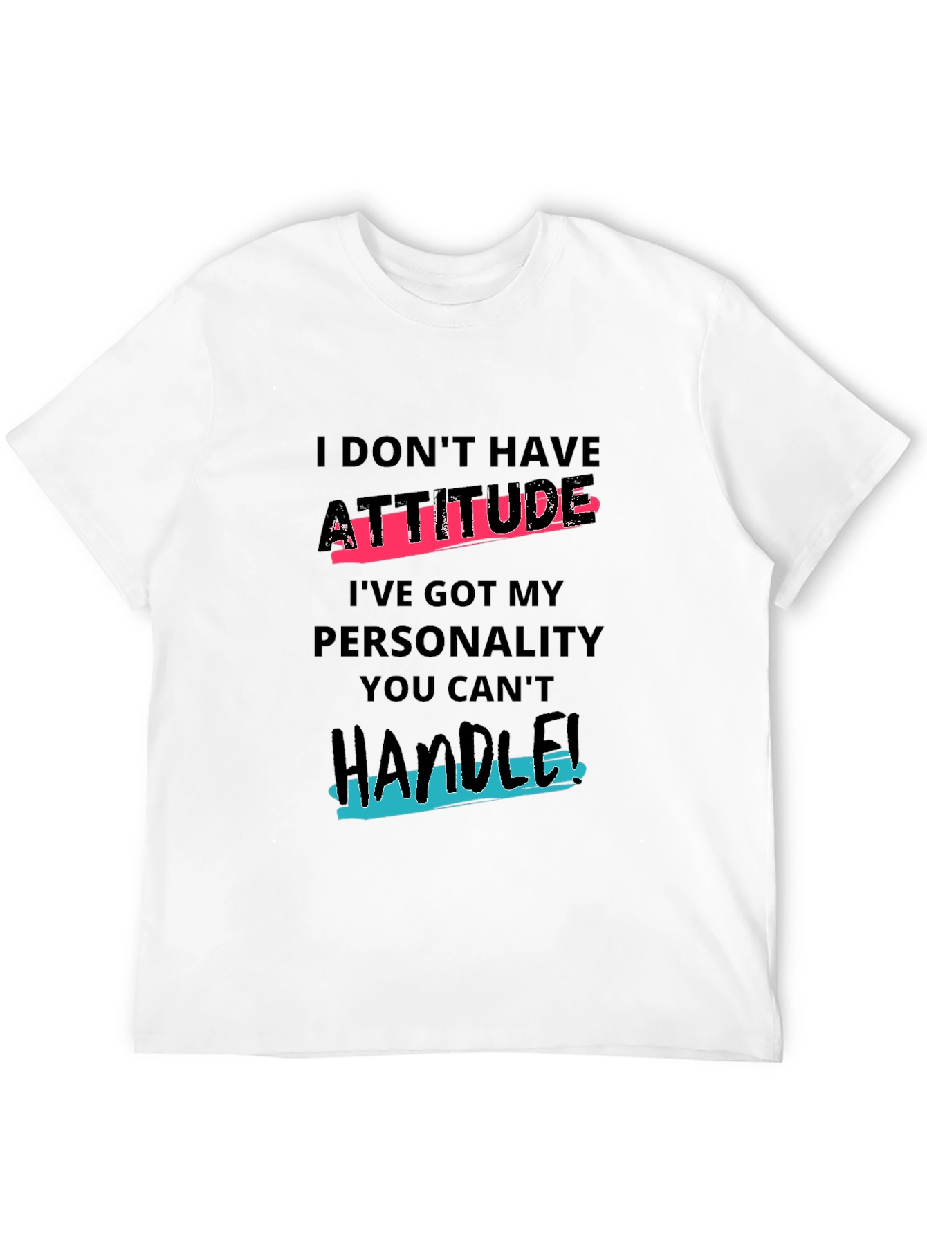 Attitude Personality Graphic T-Shirt - Mens Casual Tee