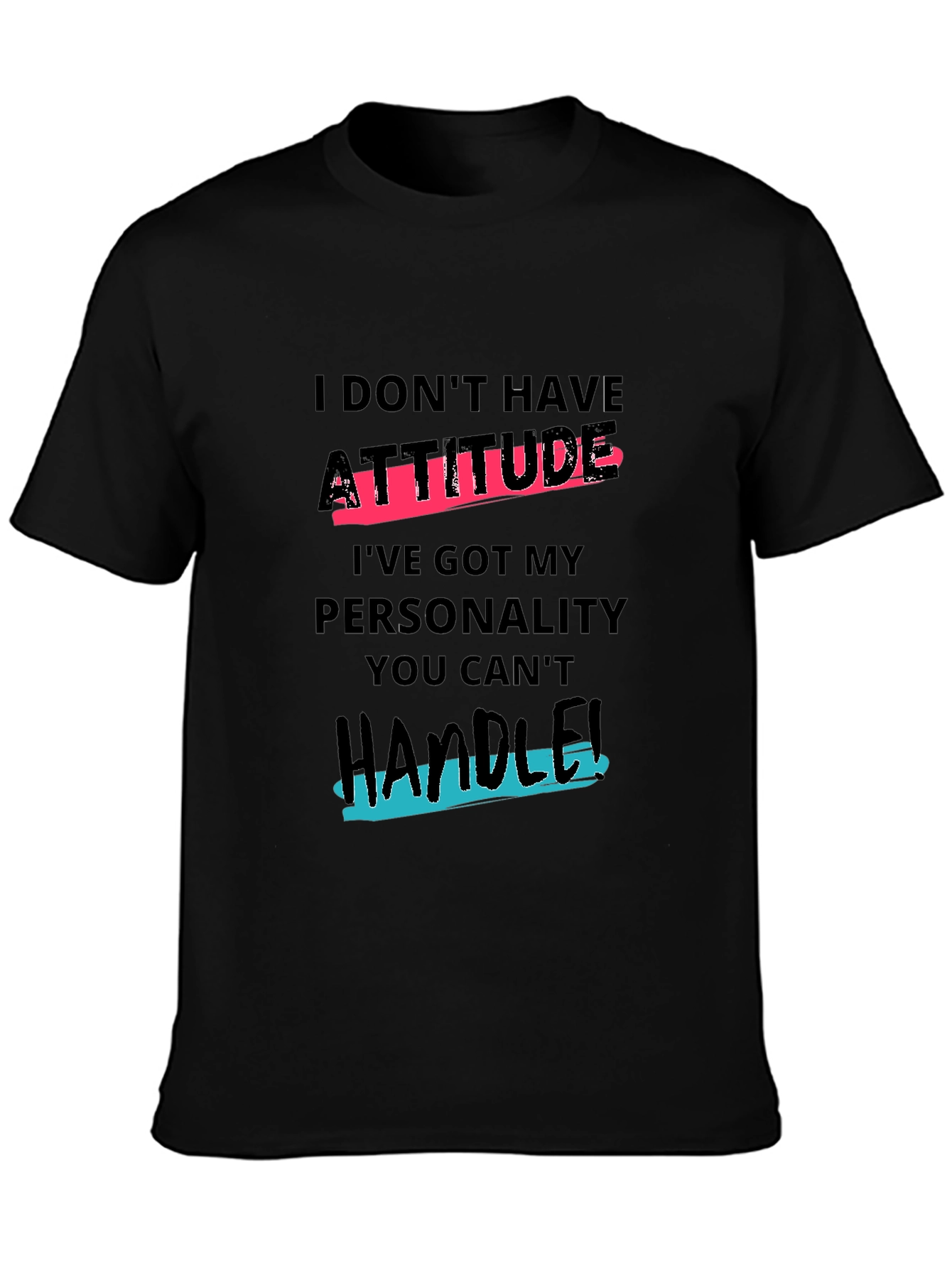 Attitude Personality Graphic T-Shirt - Mens Casual Tee