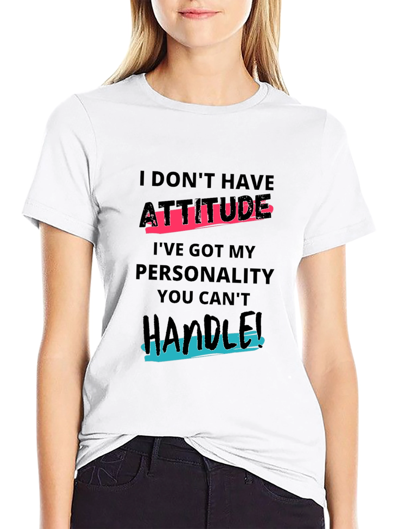 Attitude Personality Graphic T-Shirt - Mens Casual Tee