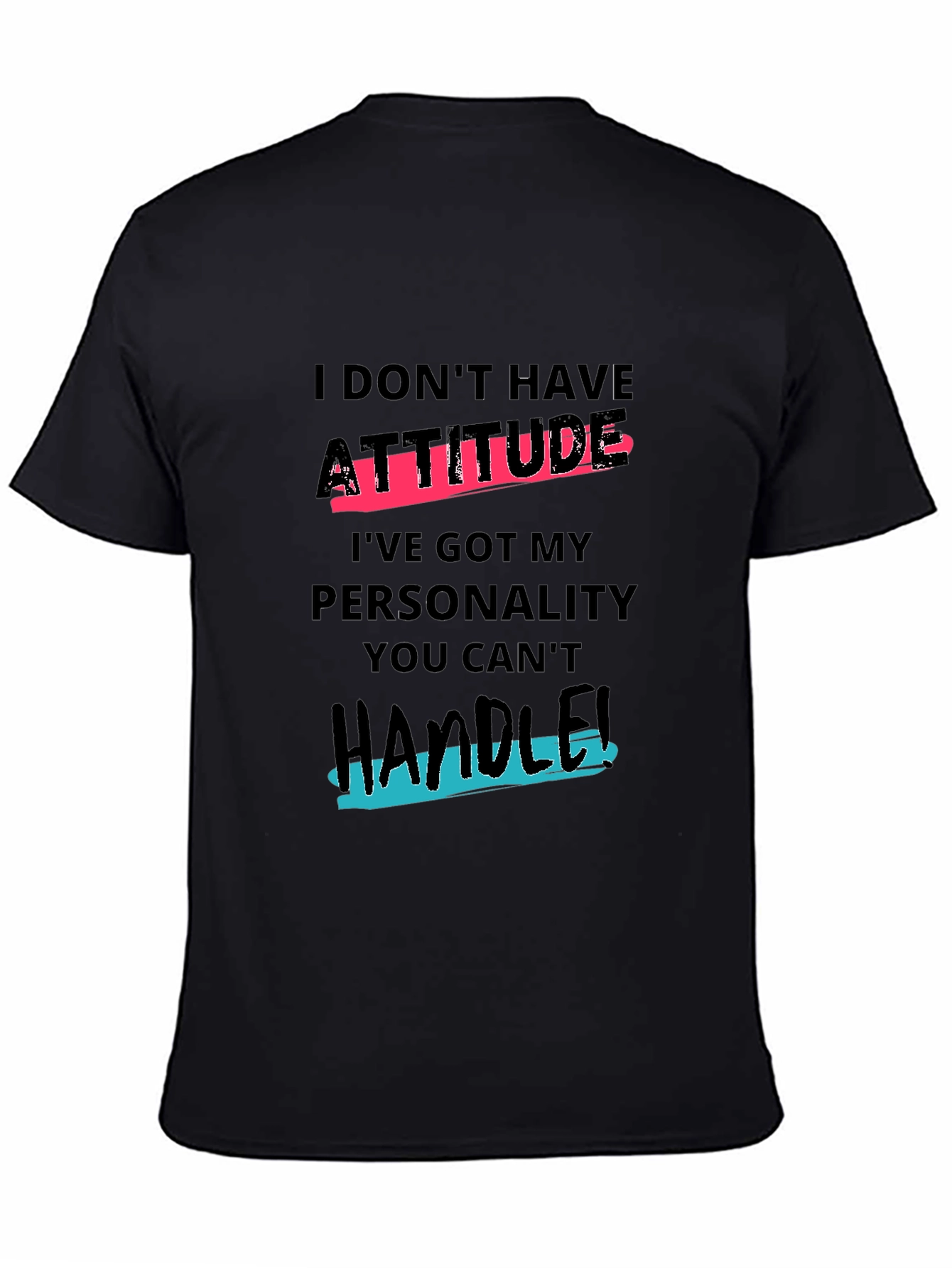 Attitude Personality Graphic T-Shirt - Mens Casual Tee