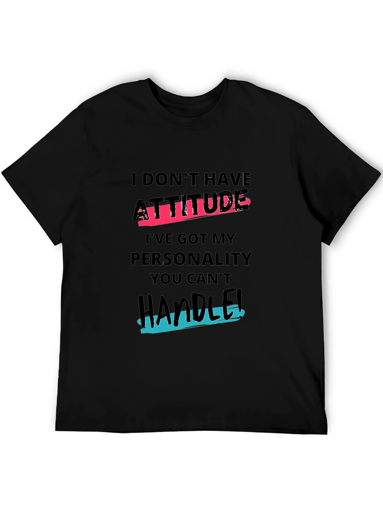 Attitude Personality Graphic T-Shirt - Mens Casual Tee